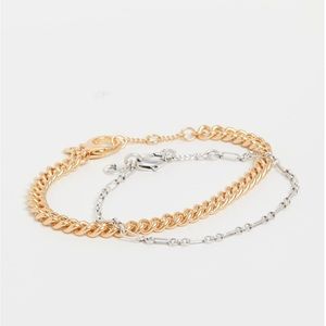 Madewell
Mixed Metal Chain Bracelet set